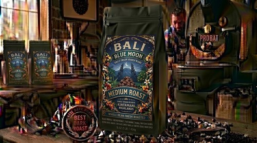 Bali blue moon - blue, coffee